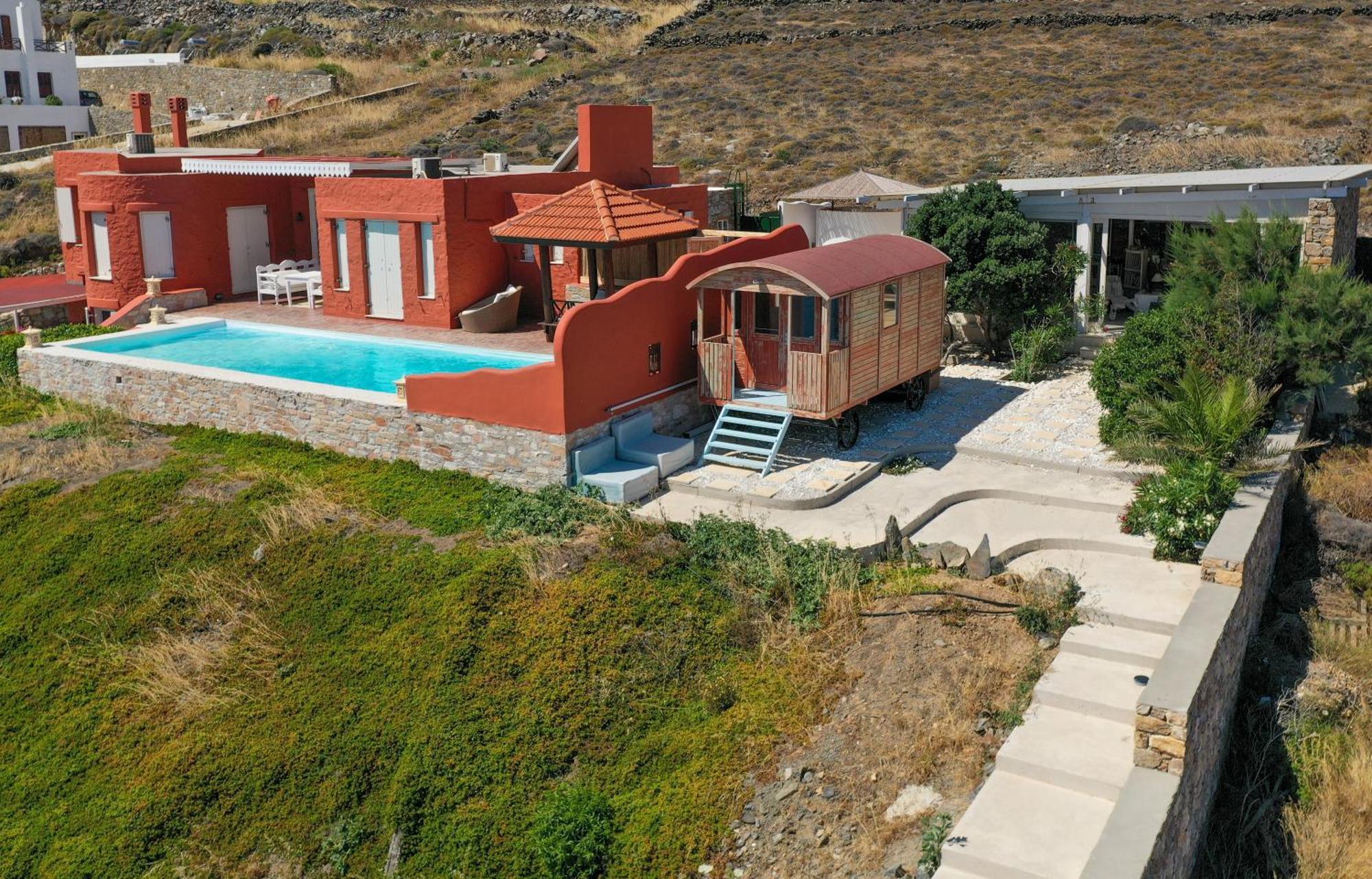 Villa Zen Dans Le Bleu Ermupoli Exteriér fotografie