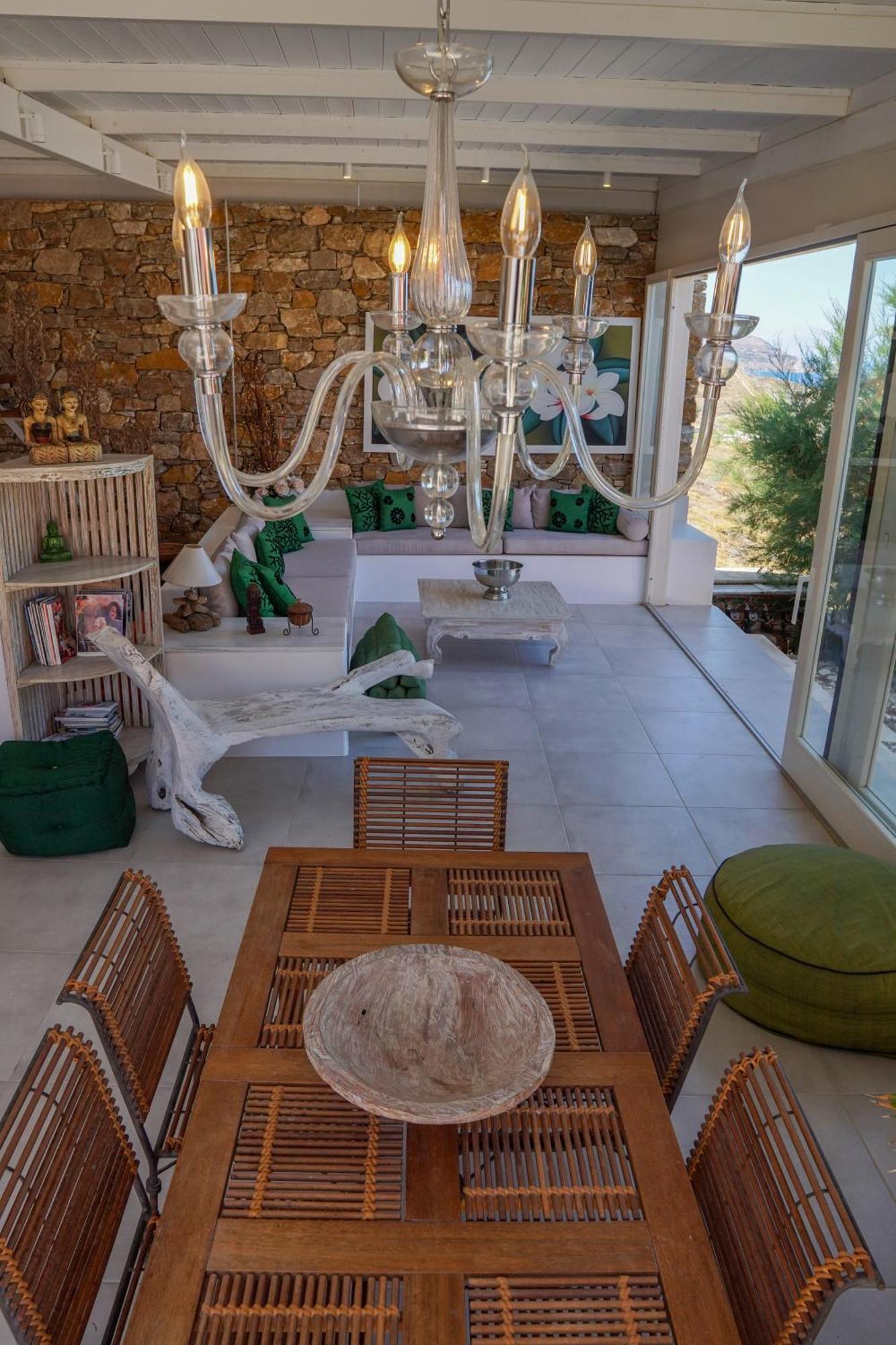 Villa Zen Dans Le Bleu Ermupoli Exteriér fotografie