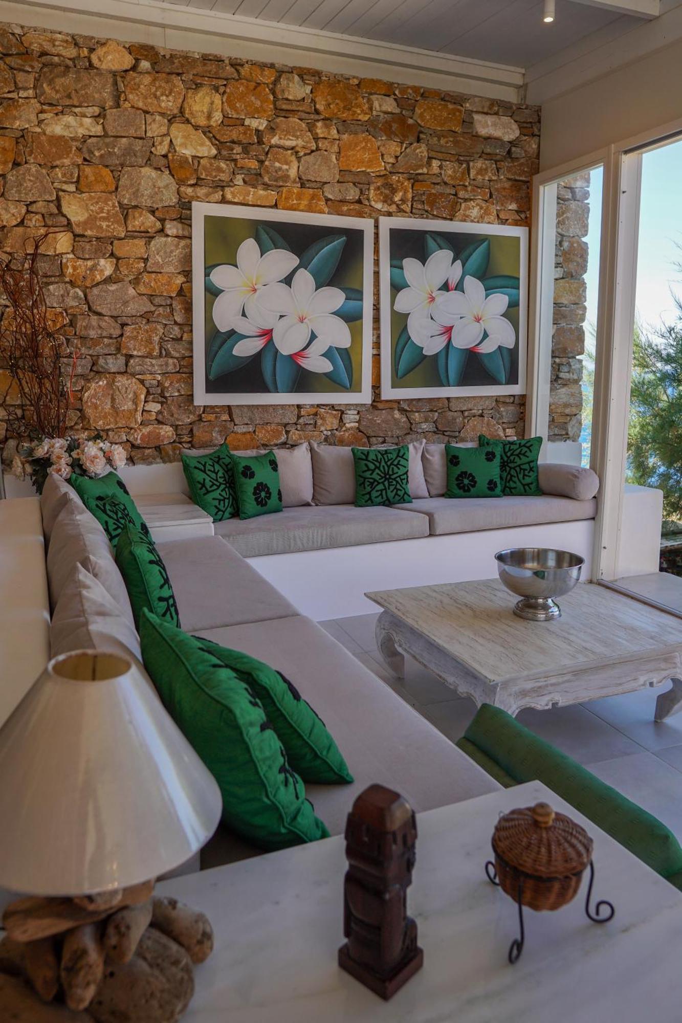 Villa Zen Dans Le Bleu Ermupoli Exteriér fotografie